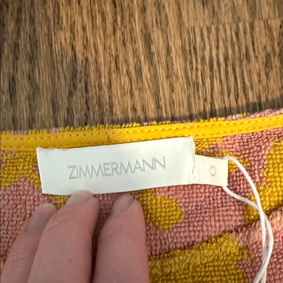NWT ZIMMERMAN Wylie French terry crop top - Picture 3 of 5